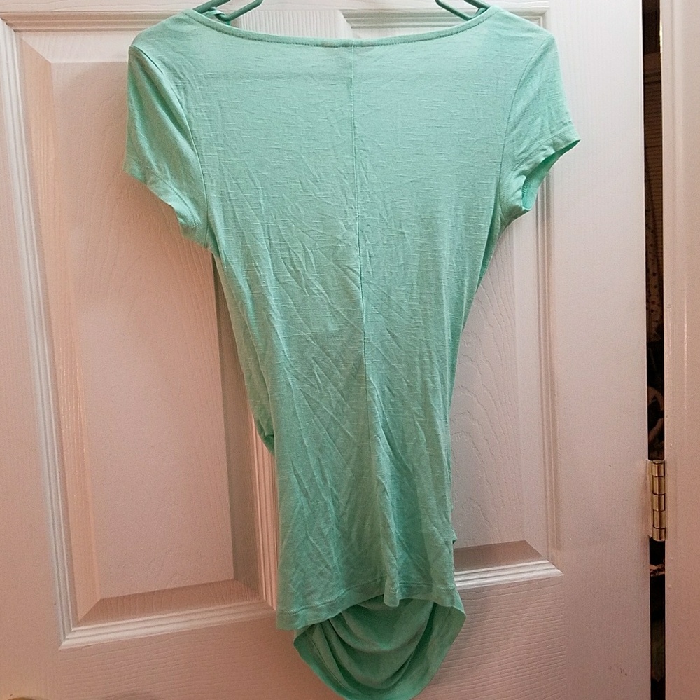 Candies Mint Wrap Top - Picture 2 of 2